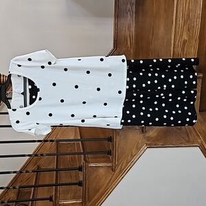 Polkadot Crop Pants and Top Set